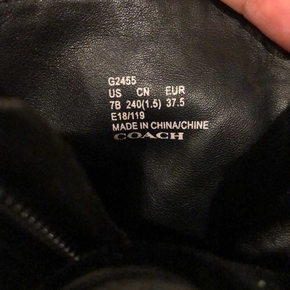 Coach lace up combat boots - Picture 4 of 8
